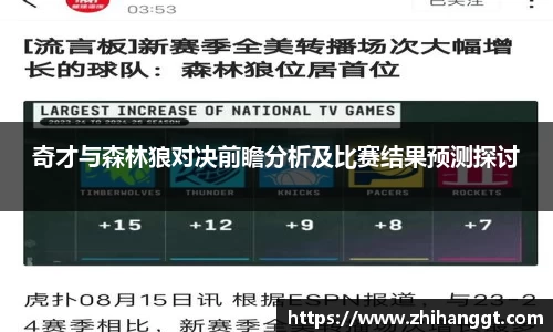 奇才与森林狼对决前瞻分析及比赛结果预测探讨